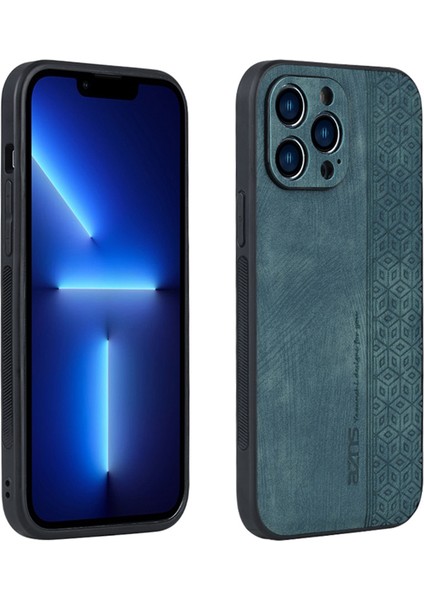 Iphone 14 Pro Telefon Kılıfı Için 6.1 Inç Aşamalı Pu Deri Kaplamalı Tpu Arka Kapak Damla Geçirmez Telefon Kabuk Yeşili (Yurt Dışından)