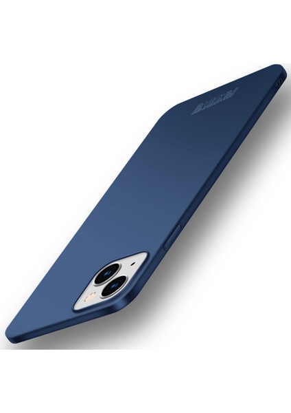 Iphone 14 Mat Anti Slip Case Için Manyetik Yüzük Tutucu Mavisi ile Sert Pc Telefon Kapağı (Yurt Dışından)