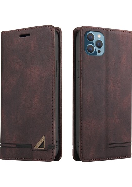 Iphone 14 Pro Telefon Kılıfı Için Çırpmaya Dayanıklı Rfıd Engelleme Cilt Duygu Hisset Pu Deri Stand Cüzdan Telefon Vaka Kavur (Yurt Dışından)