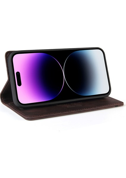 Iphone 14 Pro Telefon Kılıfı Için Çırpmaya Dayanıklı Rfıd Engelleme Cilt Duygu Hisset Pu Deri Stand Cüzdan Telefon Vaka Kavur (Yurt Dışından) modelleri