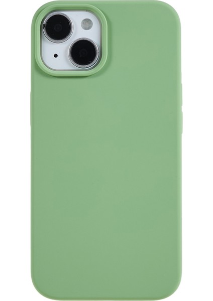 Iphone 14 Telefon Kasası Için Çizik Geçirmez Sıvı Silikon Arka Koruyucu Kapak Yumuşak Astar Işığı Yeşil (Yurt Dışından)