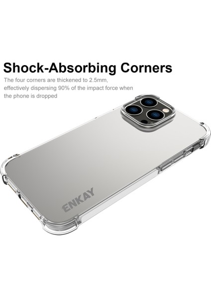 Iphone 14 Pro Telefon Kılıfı Için 6.1 Inç Anti-Güz Kristal Şok Emici Köşeler ile Clear Slip Slip Strip Edge Koruyucu Tpu Arka Kapak (Yurt Dışından) fiyatları