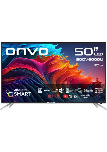 50OV6000U 50" 127 Ekran Uydu Alıcılı 4K Ultra HD Smart LED TV