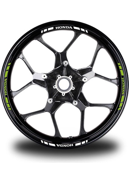 Honda Yazılı Kısa Dış Şerit 16'lı Jant Sticker Çift Renk Modeli