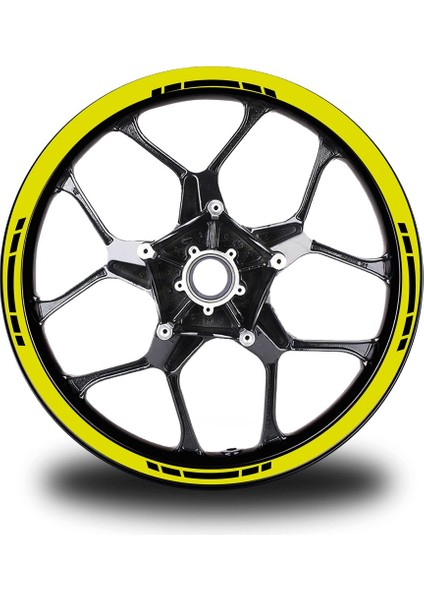 Yazısız Kısa Dış Şerit 16'lı Tek Renk Sticker Modeli