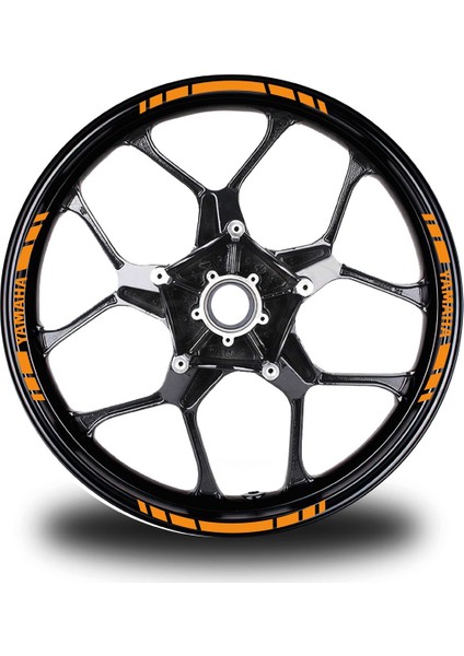 Yamaha Yazılı Kısa Yazısız Kısa Dış Şerit 16'lı Tek Renk Jant Sticker Modeli