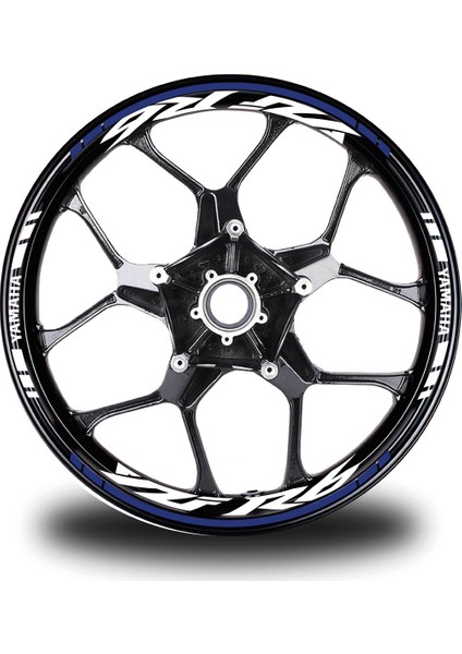 Lacivert Yamaha R6 Jant Sticker Etiket