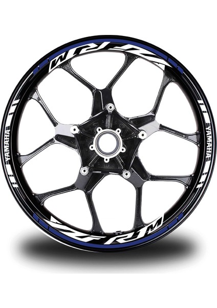 Lacivert Yamaha R1M Jant Sticker Etiket