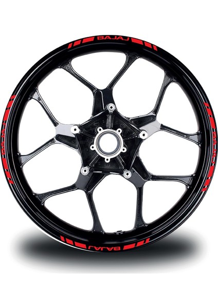 Bajaj Yazılı Kısa Dış Şerit 16'lı Tek Renk Jant Sticker Modeli fiyatları