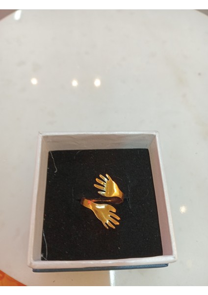 Aşk Sarılması Yüzük Rosequartz