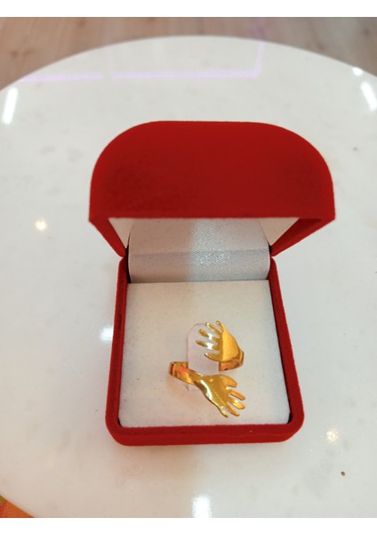 Aşk Sarılması Yüzük Rosequartz