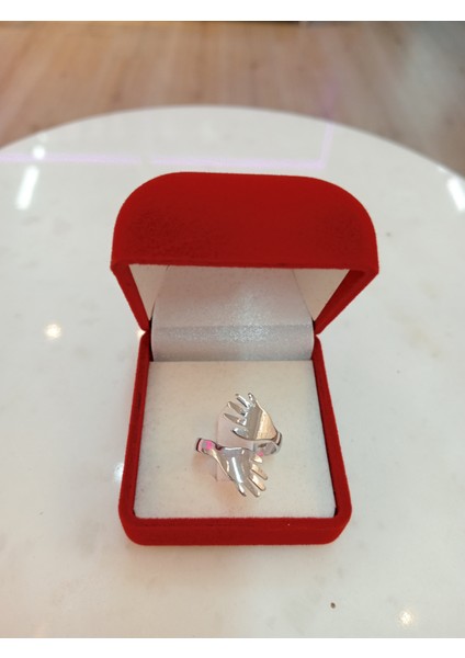 Aşk Sarılmalı Yüzük Rosequartz