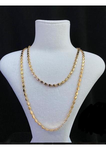 Arpa Kesim Özel Gün Kolyesi Rosequartz