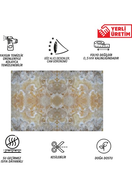 Kendinden Yapışkanlı Cappuccino Desenli Pvc Panel 41X62 cm (4 Adet) 1 M²