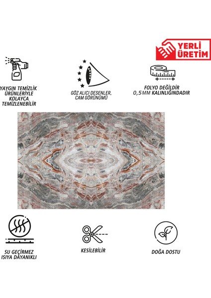 Kendinden Yapışkanlı Katlı Mermer Desenli Pvc Panel 41X62 cm (4 Adet) 1 M²