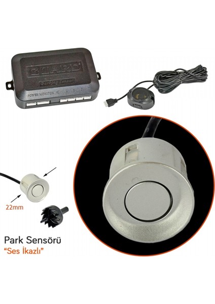 Park Sensörü Ses Ikazlı Silver