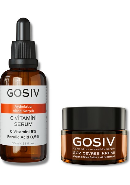 Gosiv Anti-Aging Etkili Göz Çevresi Destekleyici Cilt Bakım Seti