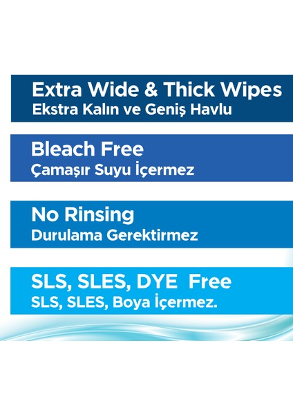 Iz Bırakmaz Yüzey Temizleme Havlusu Karbonat & Beyaz Sirke 50 Yaprak