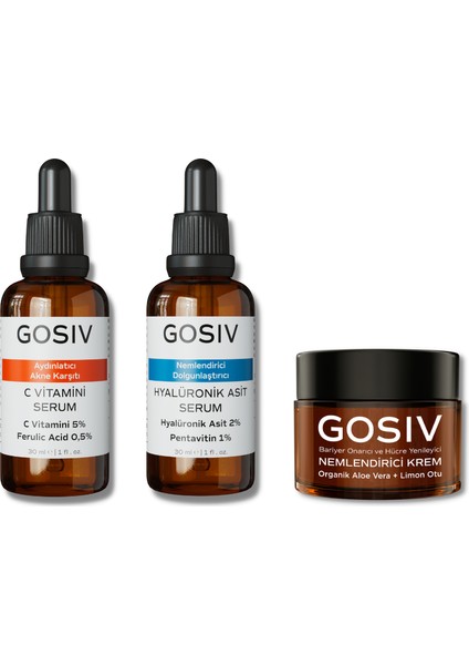 Gosiv Yoğun Nem Destekli Anti Aging Etkili Cilt Bakım Seti