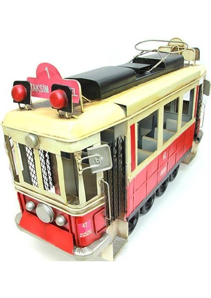 Metal Taksim Tramvay Büyük Biblo Dekoratif Hediyelik fırsatları