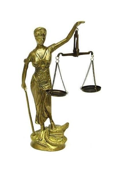 Adalet Kadını Terazili Biblo Dekoratif Hediyelik