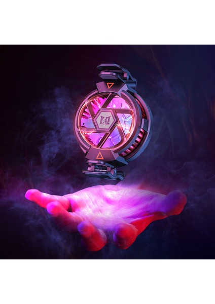 10W Wireless Şarj Özellikli Tec Soğutma Sistemli Rgb Işıklı N5 Telefon Soğutucu Fan fırsatları