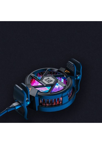 10W Wireless Şarj Özellikli Tec Soğutma Sistemli Rgb Işıklı N5 Telefon Soğutucu Fan indirimleri
