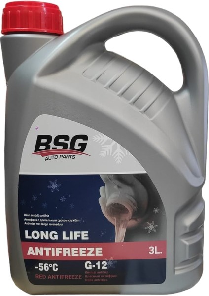 Antifiriz Kırmızı G-12 Long Life -56 Derece 3 Litre