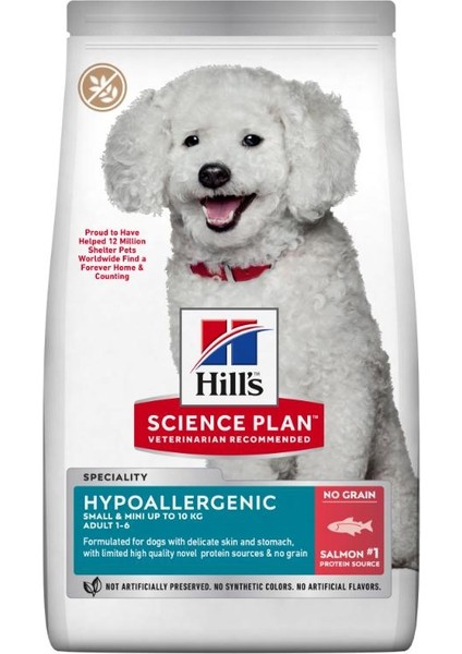 Hypoallergenic Yetişkin Mini Irk Somonlu Köpek Maması 1,5 kg