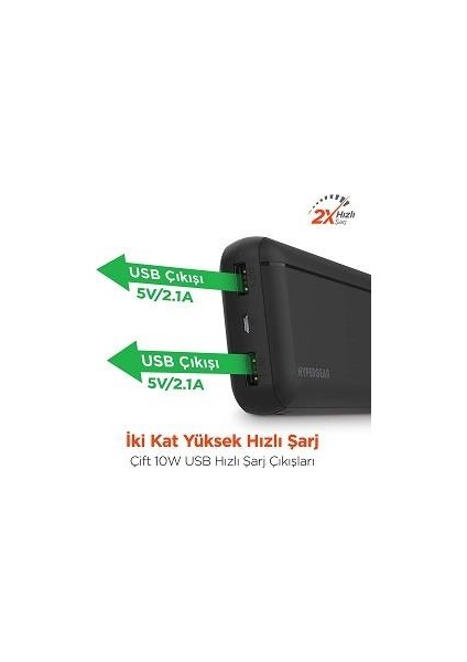 20000 Mah Dual USB Powerbank Siyah WNE0231