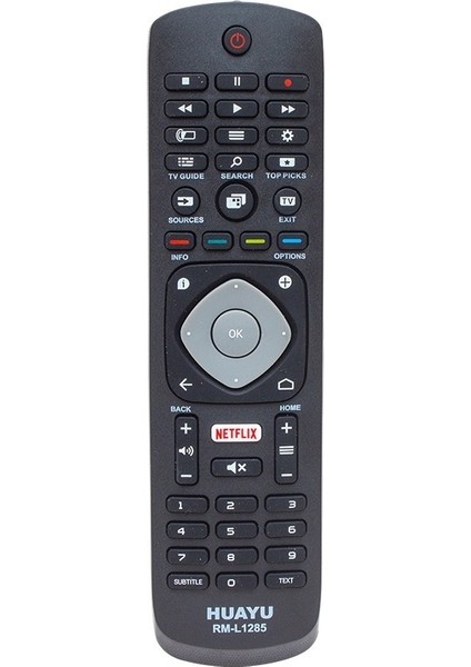 Weko Kl Huayu RM-L1285 Phılıps Netflıx Lcd-Led Tv Kumanda * Huayu RM-1285EU Blisterli Siyah
