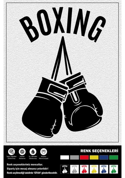 Boxıng Stıcker 15 x 10 cm