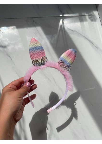 Taşlı Taraklı Taç Pembe SBT1730