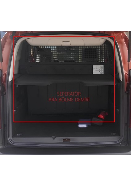 Toyota Proace City Ara Bölme Demirli (Seperatörlü) 2019 Sonrası 3D Bagaj Havuzu fiyatları
