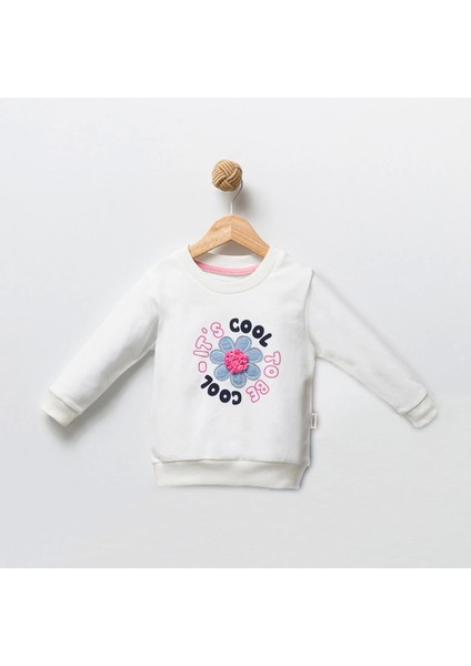 Jolbaby Çiçek Detaylı Kız Bebek Sweatshirt Bluz fiyatları
