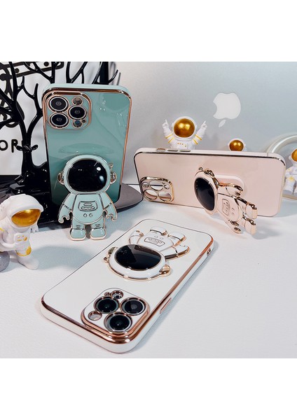 iPhone 12/13/14 Pro Max/xr/7/8 Için Uygun Standlı Astronot Elektroliz Cep Telefonu Kılıfı (Yurt Dışından) fiyatları