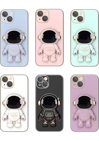 iPhone 12/13/14 Pro Max/xr/7/8 Için Uygun Standlı Astronot Elektroliz Cep Telefonu Kılıfı (Yurt Dışından) modelleri