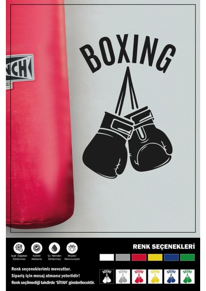 Boxıng Stıcker 20 x 13 cm