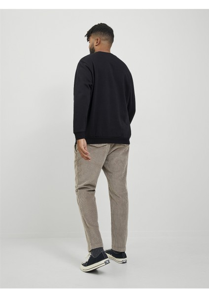 Büyük Beden Bisiklet Yaka Sweatshirt - Bradley fiyatları