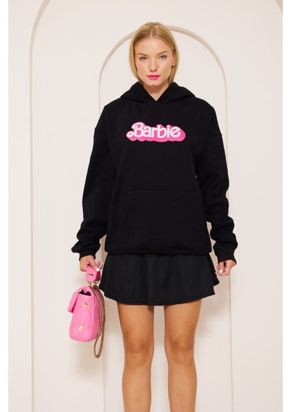 Barbie Baskı Oversize Sweatshirt
