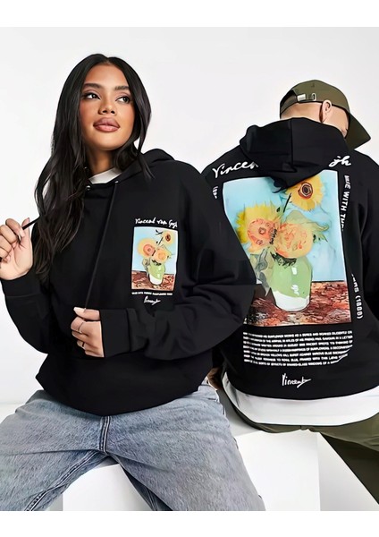 Vincent Van Gogh Baskı Oversize Sweatshirt modelleri