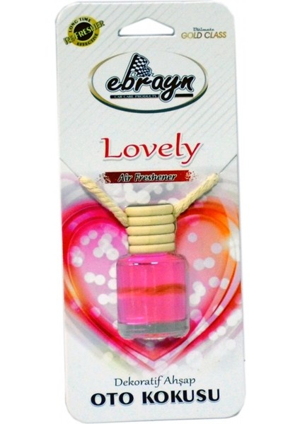 Dekoratif Ahşap Oto Kokusu Lovely 8 ml