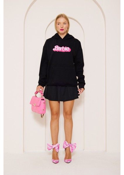 Barbie Baskı Oversize Sweatshirt