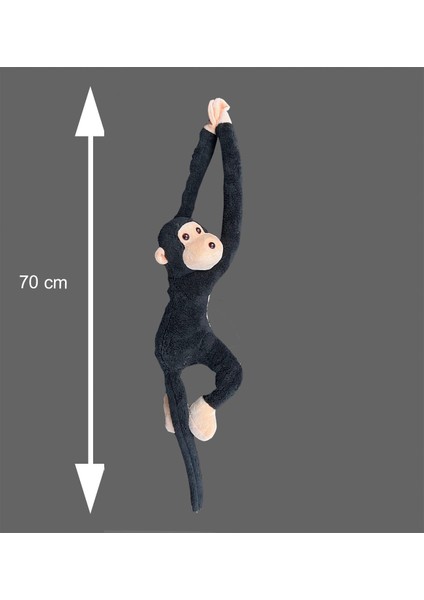 Elleri Yapışan Oyun ve Uyku Arkadaşı 70 cm Peluş Maymun Oyuncak - Hediyelik - Aksesuar ve Süs - Oyun ve Uyku Arkadaşı