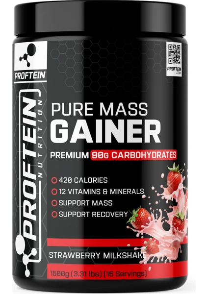 Pure Mass Gainer Çilek Aromalı