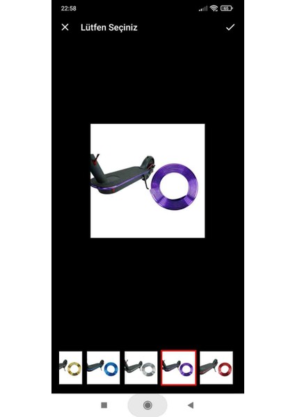 Elektrikli Scooter Metalik Tampon Koruma