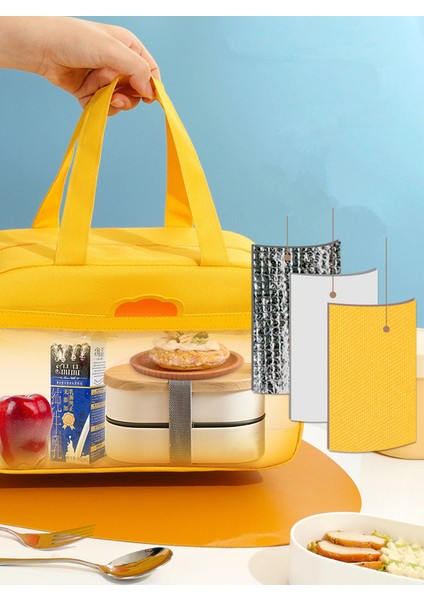 Yalıtımlı Öğle Yemeği Çantası Düz Stil 23X14X24.5CM (Yurt Dışından) fırsatları