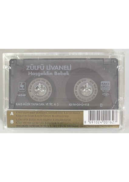 Zülfü Livaneli Hoşgeldin Bebek Kaset (Orjinal Dönem Baskı)