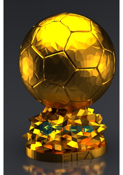 Fıfa Ballon D'or Maketi Orjinal Gold Kaplama 15 cm Kaliteli