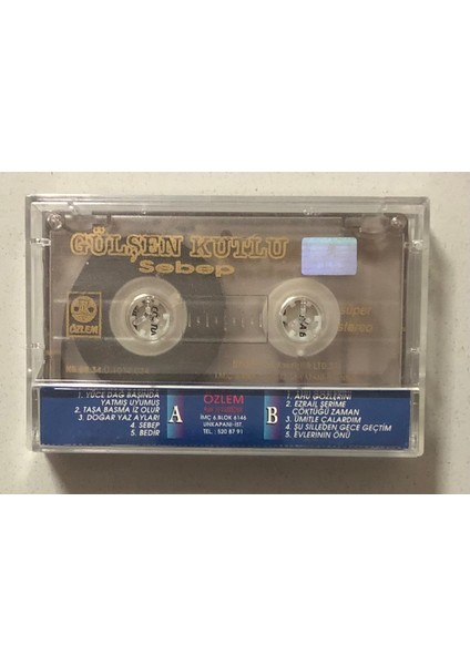 Gülşen Kutlu Sebep Kaset (Orjinal Dönem Baskı) fiyatları